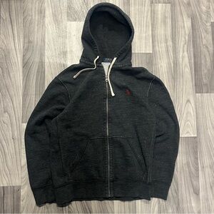 Polo by Ralph Lauren Men's Dark Grey Hoodie Sweater